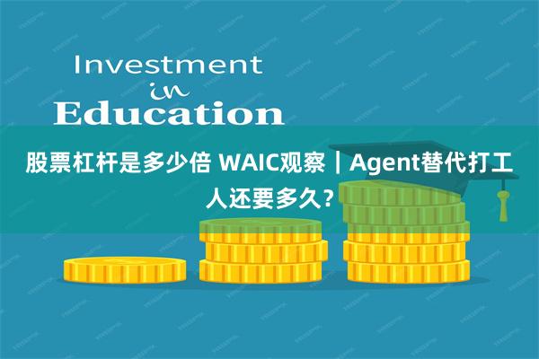 股票杠杆是多少倍 WAIC观察｜Agent替代打工人还要多久？