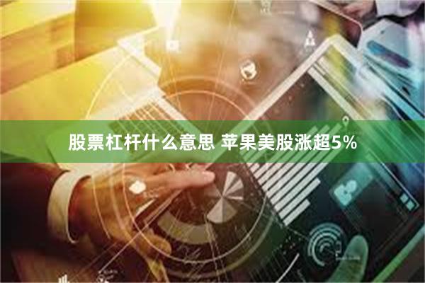 股票杠杆什么意思 苹果美股涨超5%