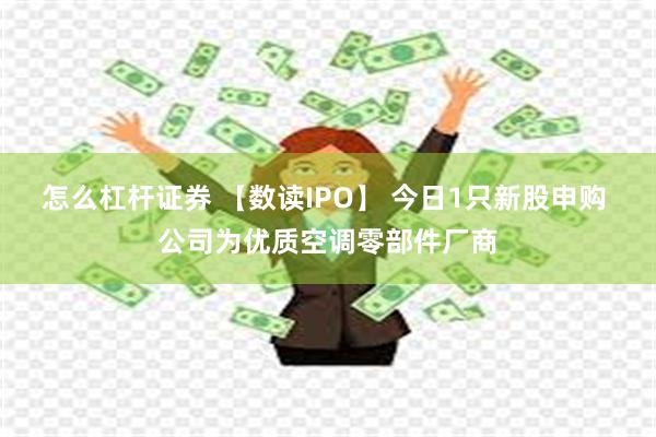 怎么杠杆证券 【数读IPO】 今日1只新股申购 公司为优质空调零部件厂商